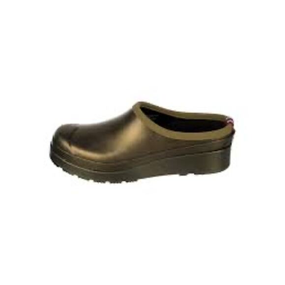 Hunter Women's Original Play Clogs in Metallic Gold Waterproof NWOB Size US 10 - Picture 1 of 16